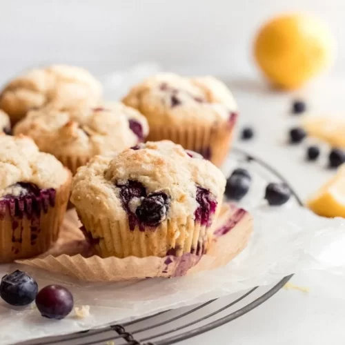 lemon and berry muffins